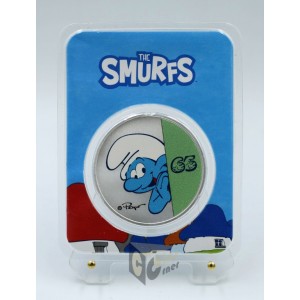 Niue 2023 Smurfs 65th Anniversary 1 Oz Silver Colorized Coin