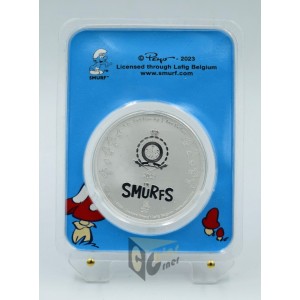 Niue 2023 Smurfs 65th Anniversary 1 Oz Silver Colorized Coin