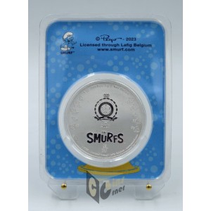 Niue 2023 Smurfette Christmas 1 Oz Silver Colorized Coin