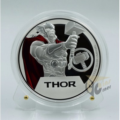 Niue 2023 Thor Marvel Art 3 Oz Proof Silver Coin 