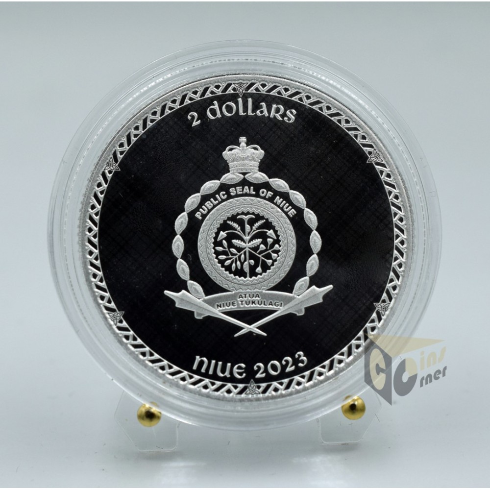 Scottish Unicorn Heraldic Animals 1 Oz - 2023 Niue