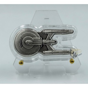 Niue 2024 Star Trek U.S.S. Enterprise NCC-1701 Shaped 1 Oz Silver Coin