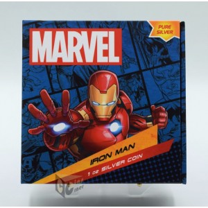 Niue 2024 Iron Man Marvel Classic Superheroes 1 Oz Silver Proof Coin