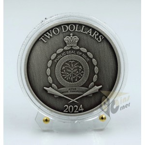 Perseus Heroes of Greek Mythology 1 Oz Antique Finish  - 2024 Niue