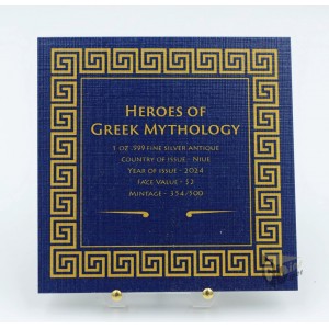 Perseus Heroes of Greek Mythology 1 Oz Antique Finish  - 2024 Niue