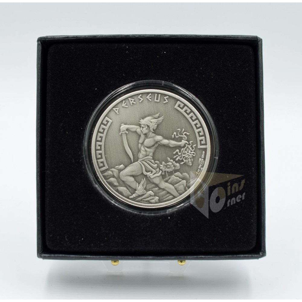 Perseus Heroes of Greek Mythology 1 Oz Antique Finish  - 2024 Niue