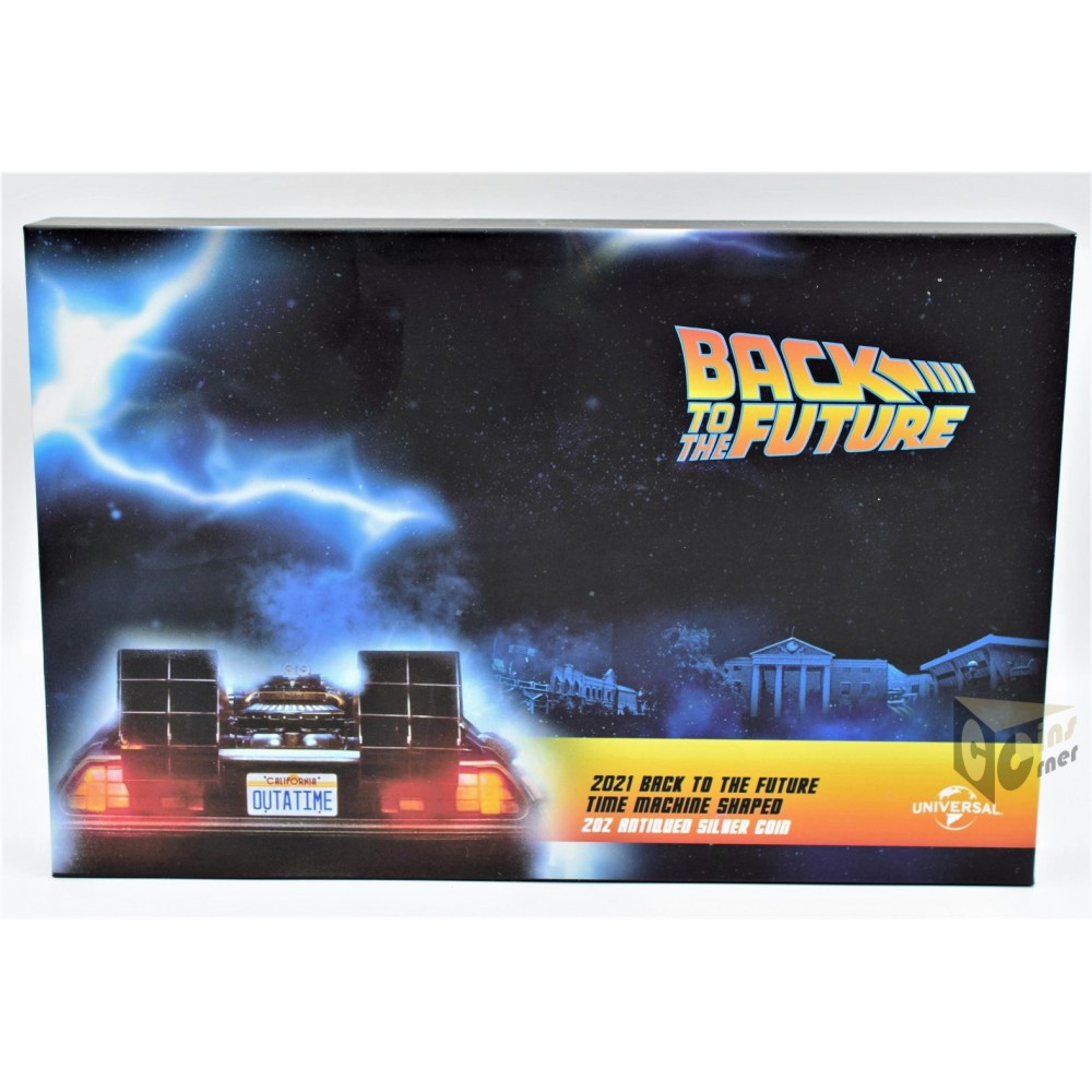 Delorean Time Machine Back to the Future 2 Oz Shaped - 2021 Niue