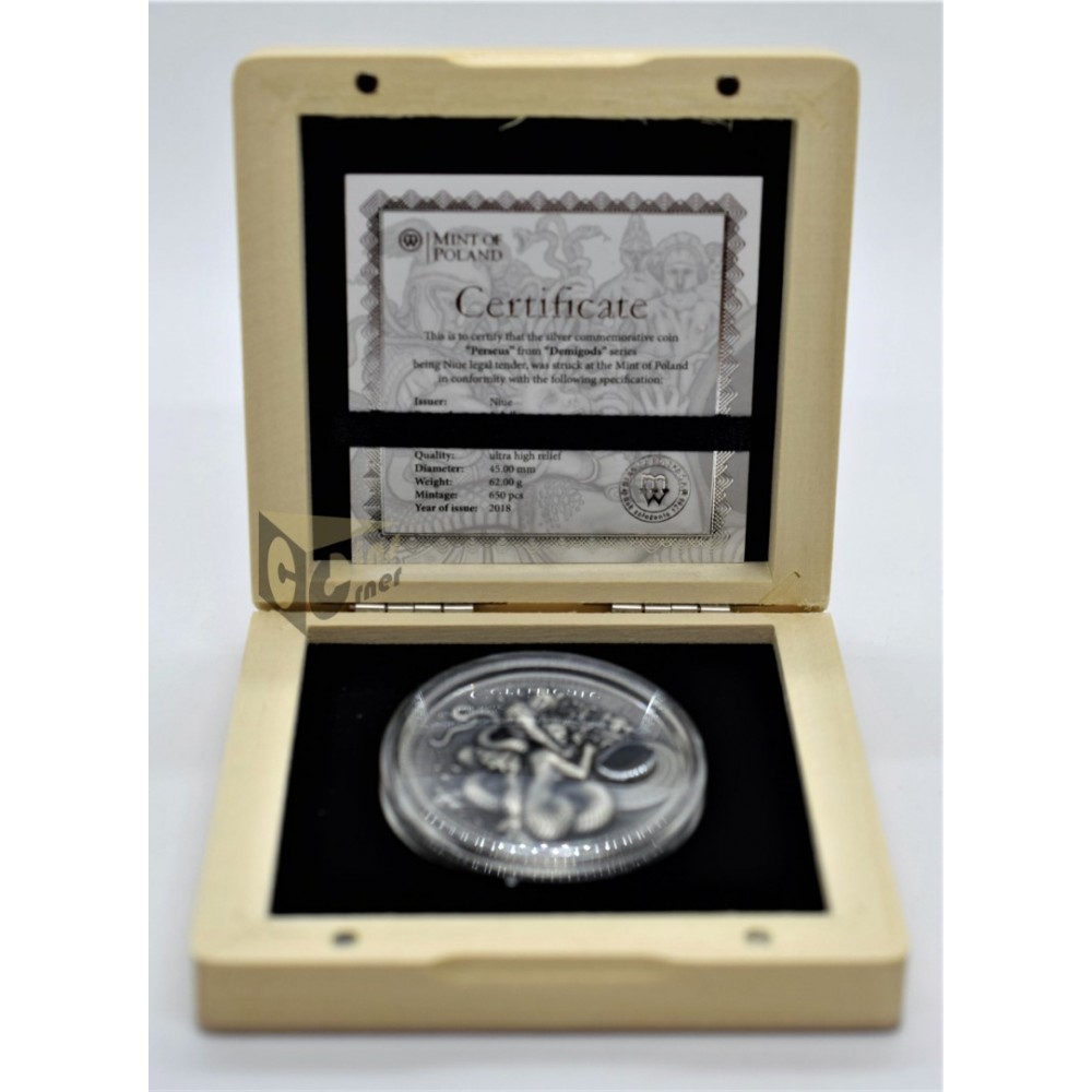 Perseus Demigods 2 Oz - 2018 Niue