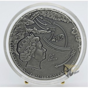 Niue 2019 Battle of Salamis Sea Battles 2 Oz Silver Coin