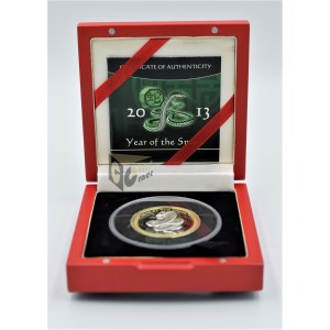 Year of the Snake 1 Oz Proof Ultra High Relief - 2013 Palau