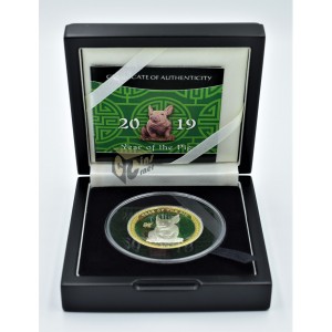 Year of the Pig 1 Oz Proof Ultra High Relief - 2019 Palau