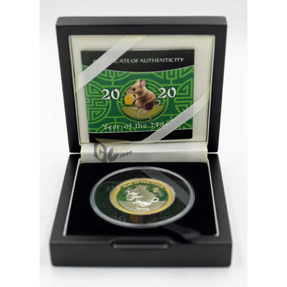 Year of the Mouse 1 Oz Proof Ultra High Relief - 2020 Palau