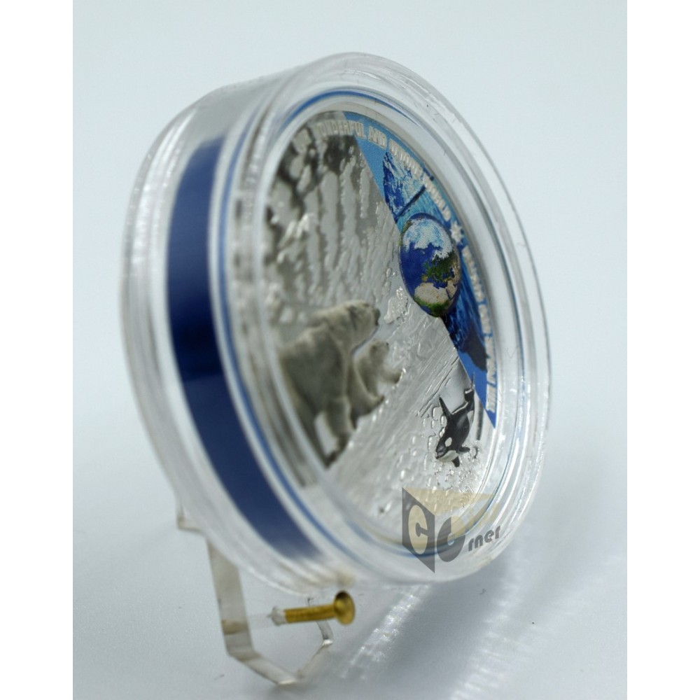 The Polar Ecosystems  2 Oz Proof High Relief - 2020 Palau