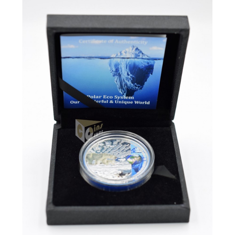 The Polar Ecosystems  2 Oz Proof High Relief - 2020 Palau