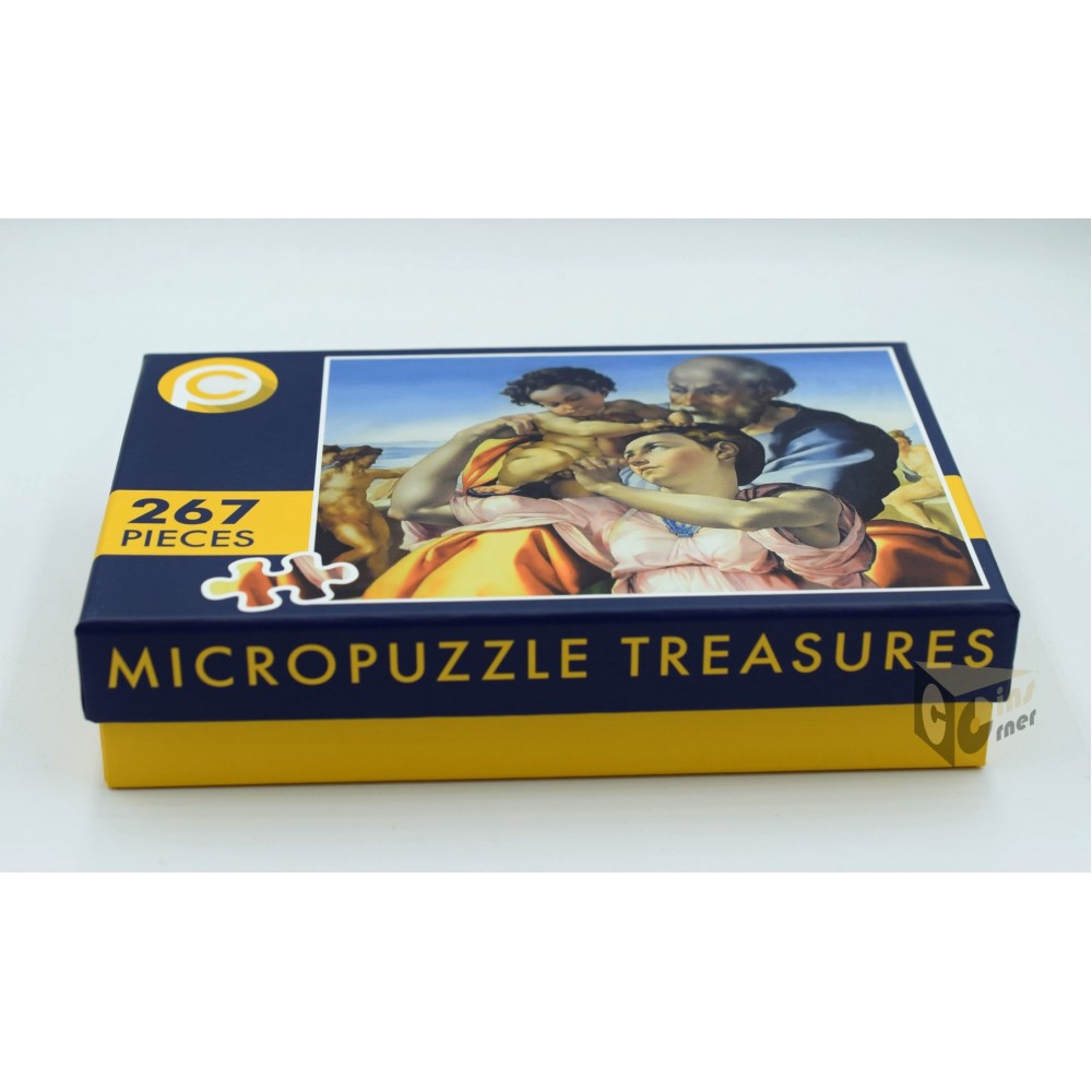 Palau 2023 Doni Tondo by Michelangelo Micropuzzle Treasures  3 Oz Proof Silver Coin