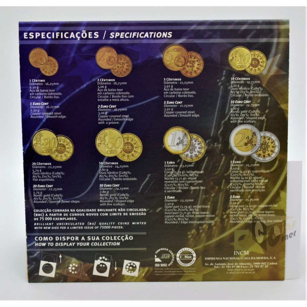 Portugal 2002 - FDC Euro Set 