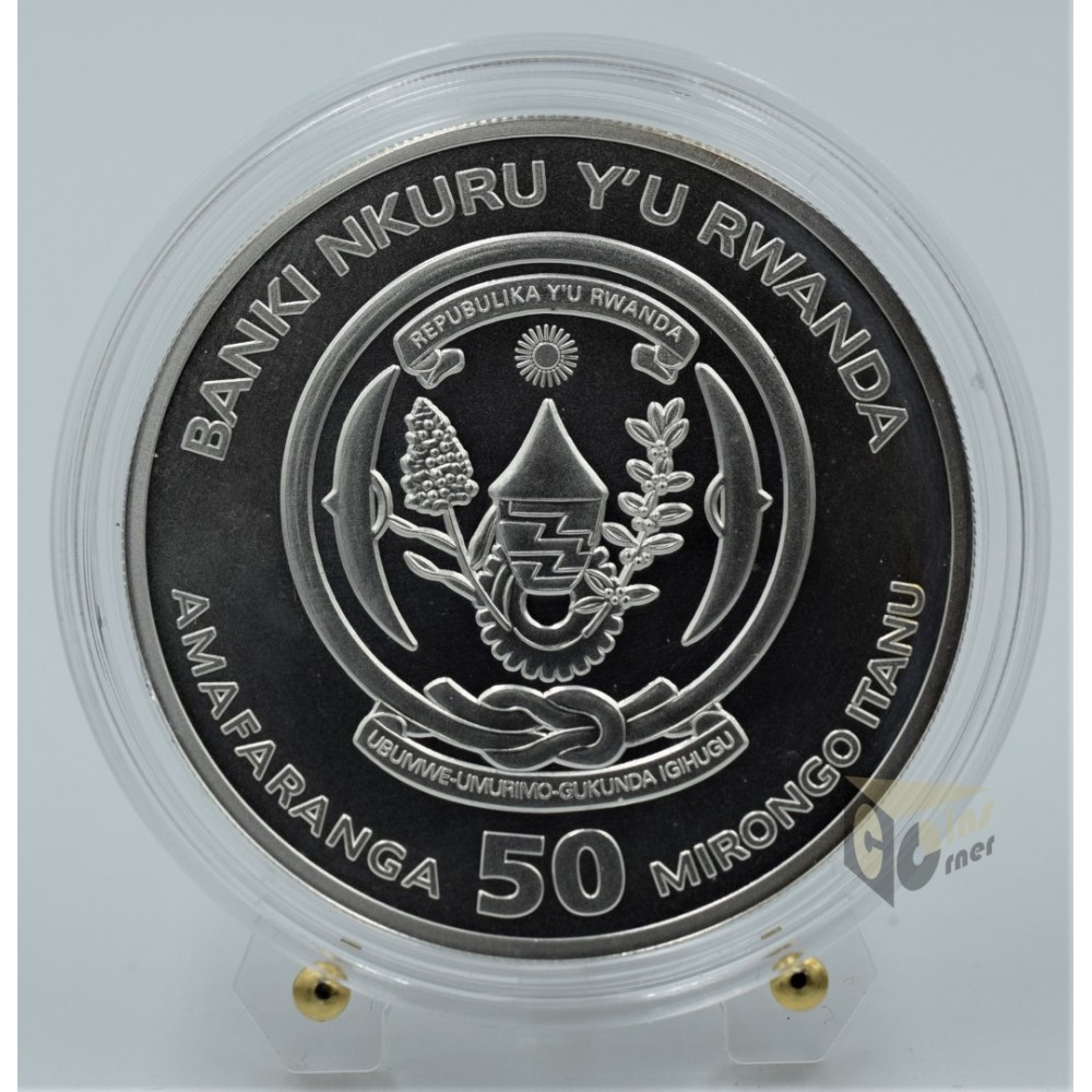 African Rhino - African Wildlife 1 Oz - 2012 Rwanda