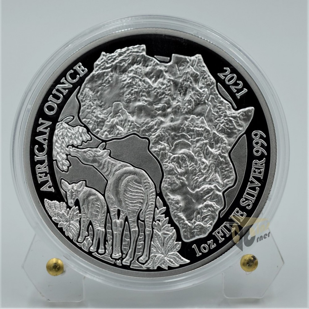 Okapi - African Wildlife 1 Oz Proof - 2021 Rwanda