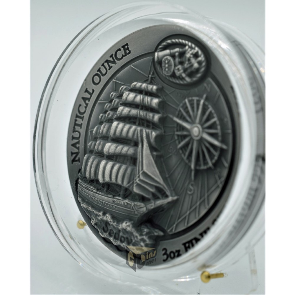 The Sedov - Nautical Ounce 3 Oz Antique High Relif - 2021 Rwanda