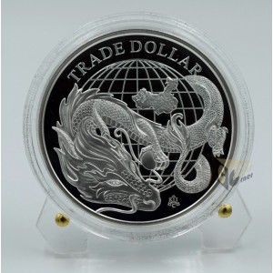 Saint Helena 2021 Modern Chinese Trade Dollar 1 Oz Silver Proof Coin