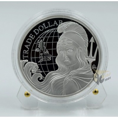 Saint Helena 2022 Modern British Trade Dollar 1 Oz Silver Proof Coin