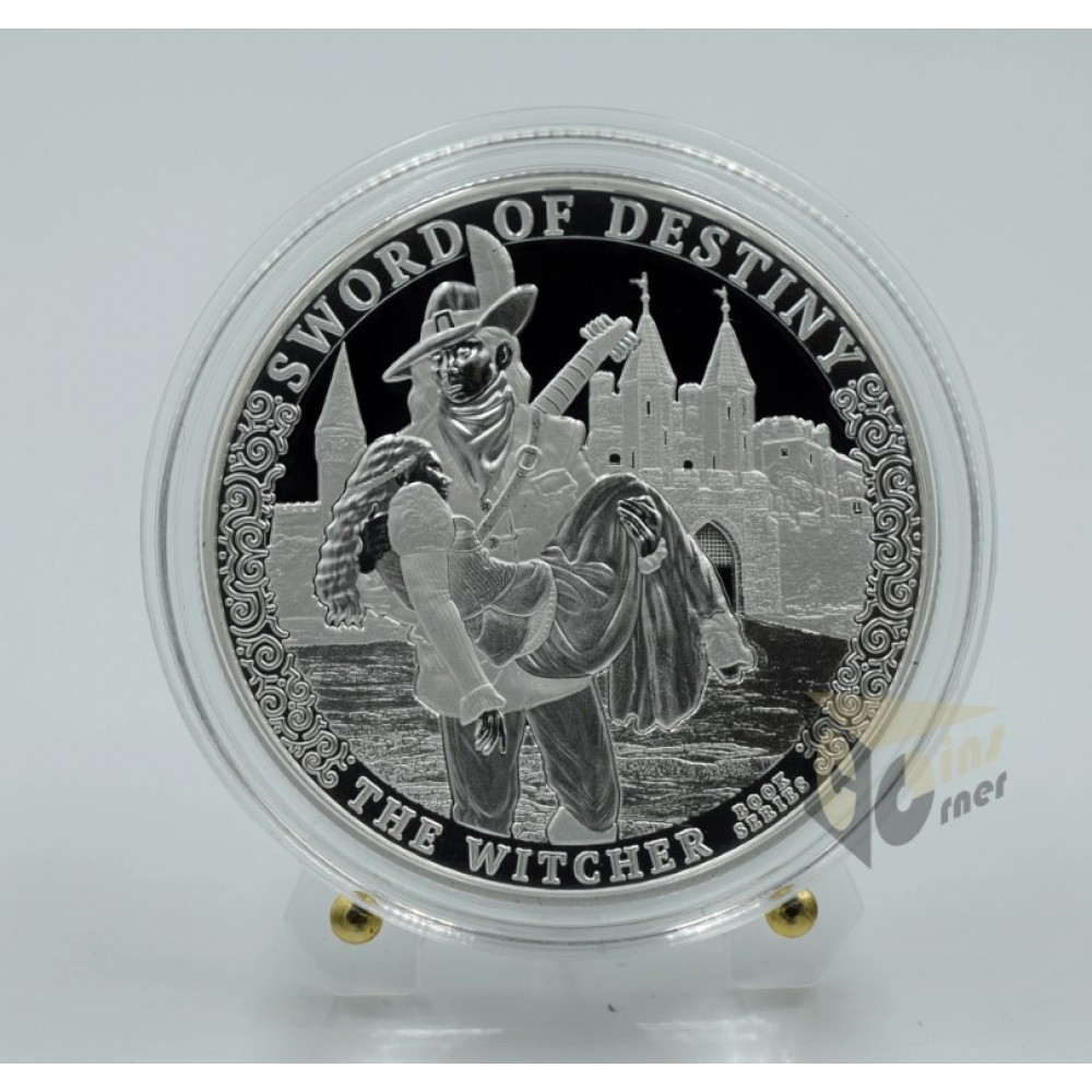  Cameroon 2024 Sword of Destiny - The Witcher Book Series - 1 oz Silver Coin