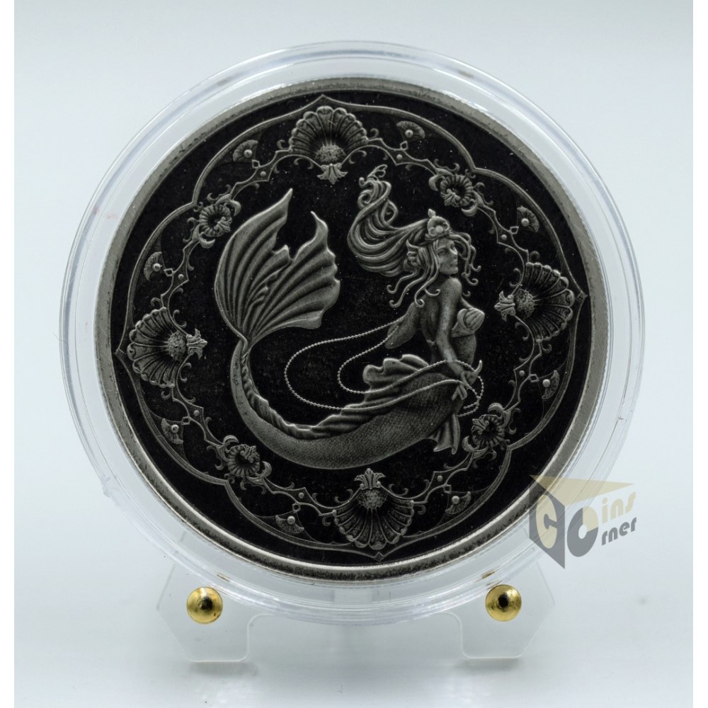 Mermaid Princess of the Sea 1 Oz Antique Finish - 2022 Samoa
