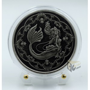 Mermaid Princess of the Sea 1 Oz Antique Finish - 2022 Samoa