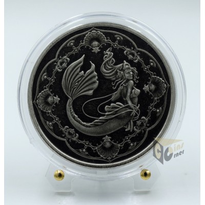 Mermaid Princess of the Sea 1 Oz Antique Finish - 2022 Samoa
