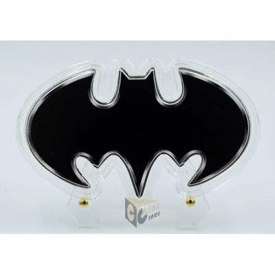 Samoa 2024 Batman Batarang Shaped 1 Oz Silver Colorized Proof Coin