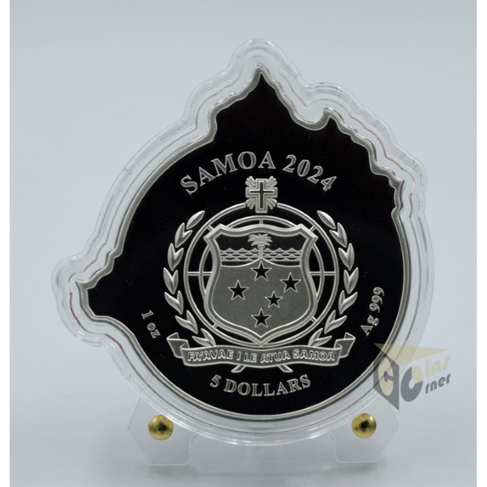 Samoa 2024 Chandra Magic the Gathering Pyromancer 1 Oz Silver Colorized Proof Coin