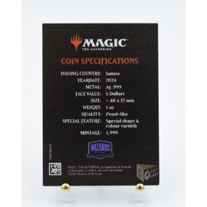 Samoa 2024 Chandra Magic the Gathering Pyromancer 1 Oz Silver Colorized Proof Coin