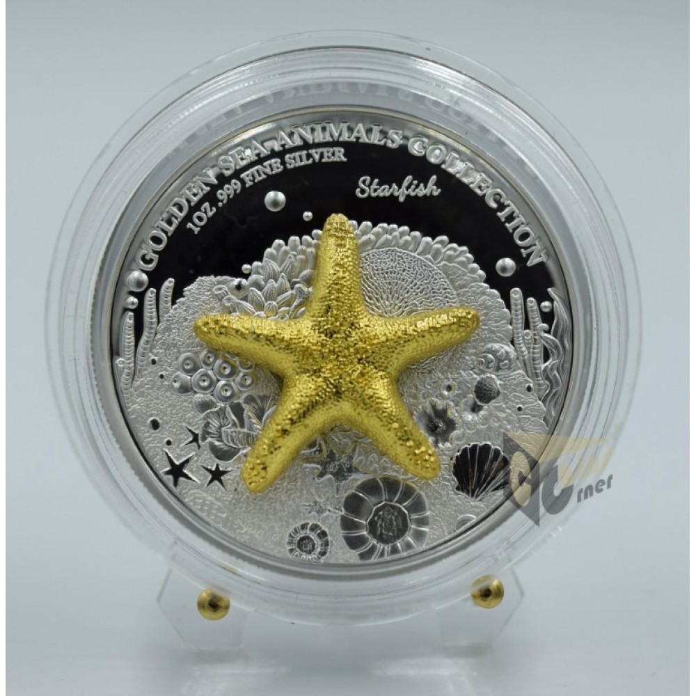 Samoa 2024 Golden Sea Animals Collection 3 x 1 Oz Silver 3D Proof Coin