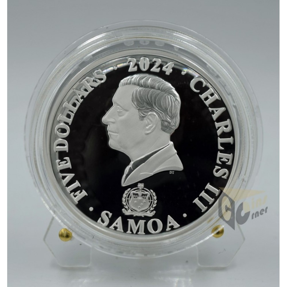 Samoa 2024 Golden Sea Animals Collection 3 x 1 Oz Silver 3D Proof Coin