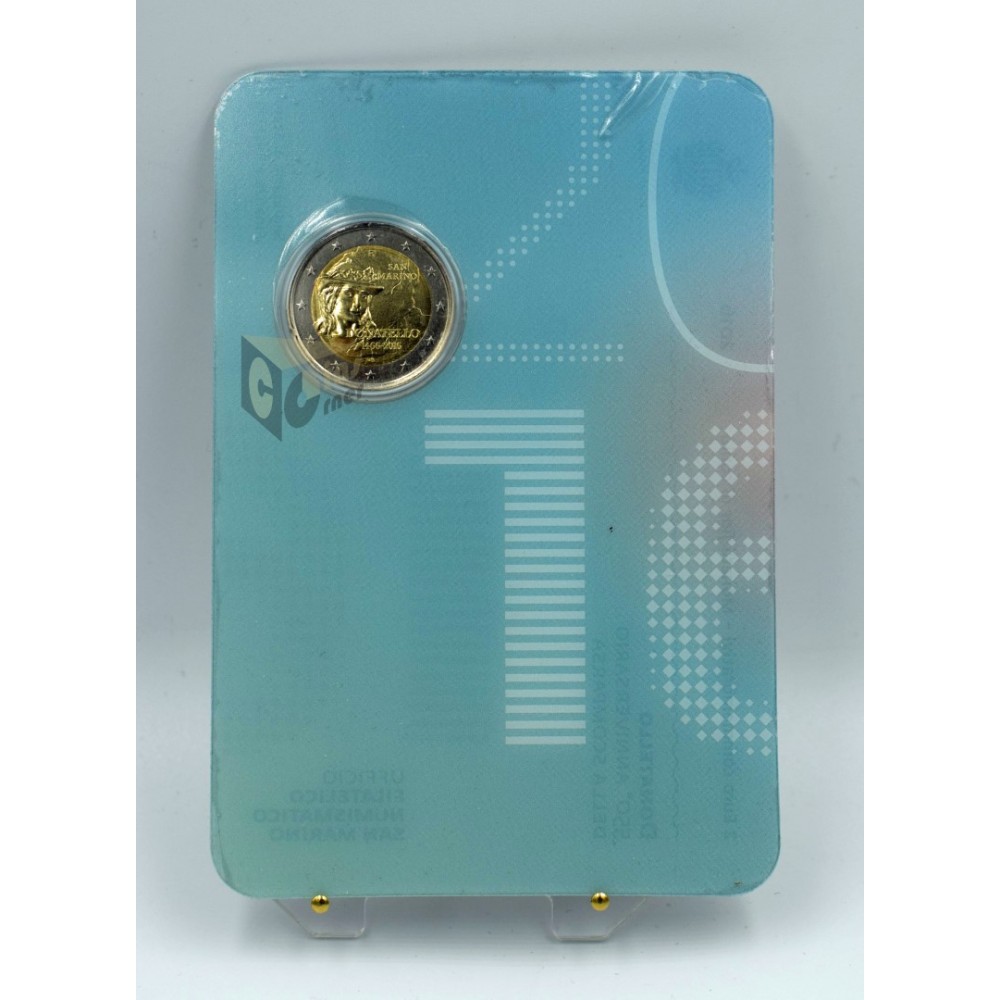 San Marino 2016 - 2 Euro Coincard 550 Years since the Death of Donatello