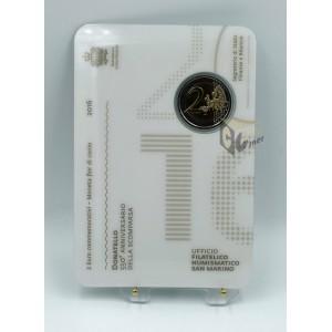 San Marino 2016 - 2 Euro Coincard 550 Years since the Death of Donatello