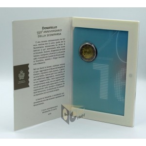 San Marino 2016 - 2 Euro Coincard 550 Years since the Death of Donatello