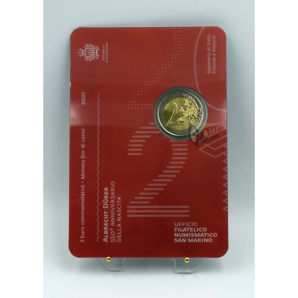 San Marino 2021 - 2 Euro Coincard 550th Anniversary of the Birth of Albrecht Dürer