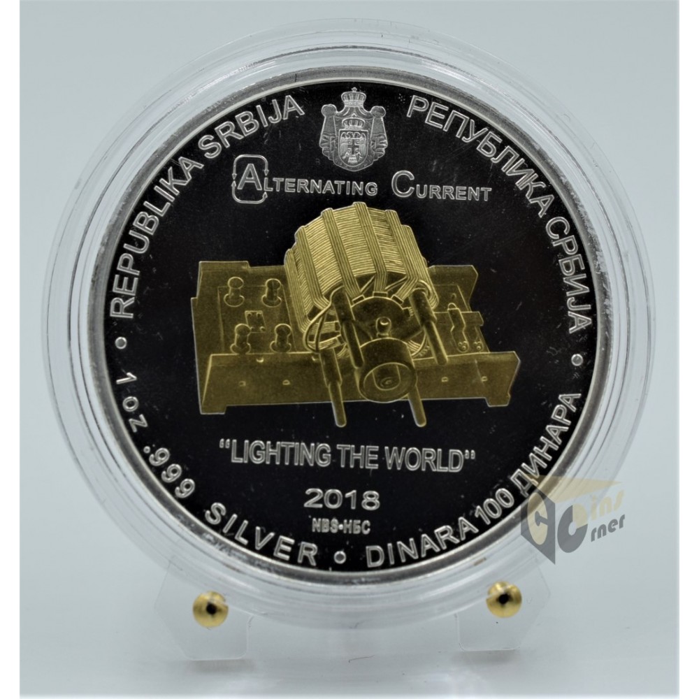 Nikola Tesla Alternating Current 1 Oz - 2018 Serbia