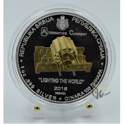 Nikola Tesla Alternating Current 1 Oz - 2018 Serbia