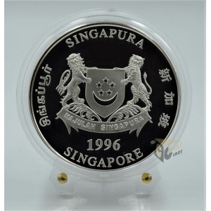 The Year of the Mouse  2 Oz Piedfort Proof - 1996 Singapore