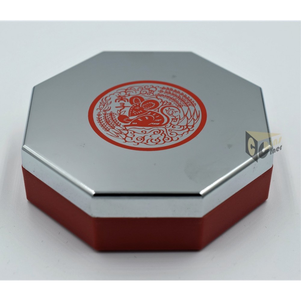 The Year of the Mouse  2 Oz Piedfort Proof - 1996 Singapore