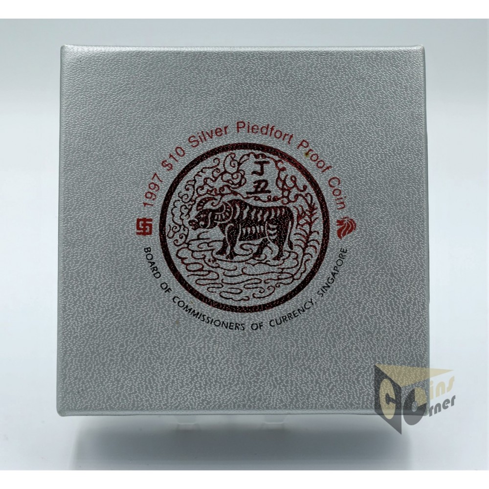 The Year of the Ox  2 Oz Piedfort Proof - 1997 Singapore