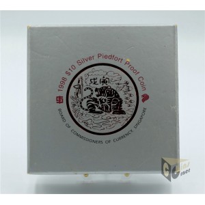 The Year of the Tiger 2 Oz Piedfort Proof - 1998 Singapore