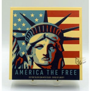Statue of Liberty America the Free 2oz Proof- 2022 Solomon Islands