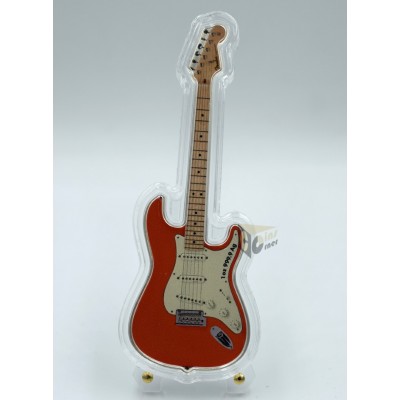 Solomon Islands 2022 Fender Statocaster Fiesta Red Guitar 1 Oz Proof Guitar Shape Silver Coin 