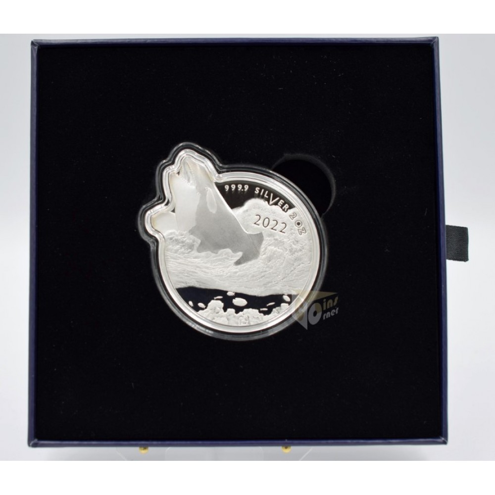 Solomon Islands 2022 Killer Whale Ocean Predators 2oz Silver Proof Coin