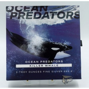 Solomon Islands 2022 Killer Whale Ocean Predators 2oz Silver Proof Coin