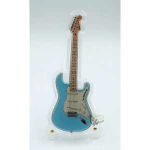 Solomon Islands 2023 Fender Statocaster Daphne Blue Guitar 1 Oz Proof Guitar Shape Silver Coin 