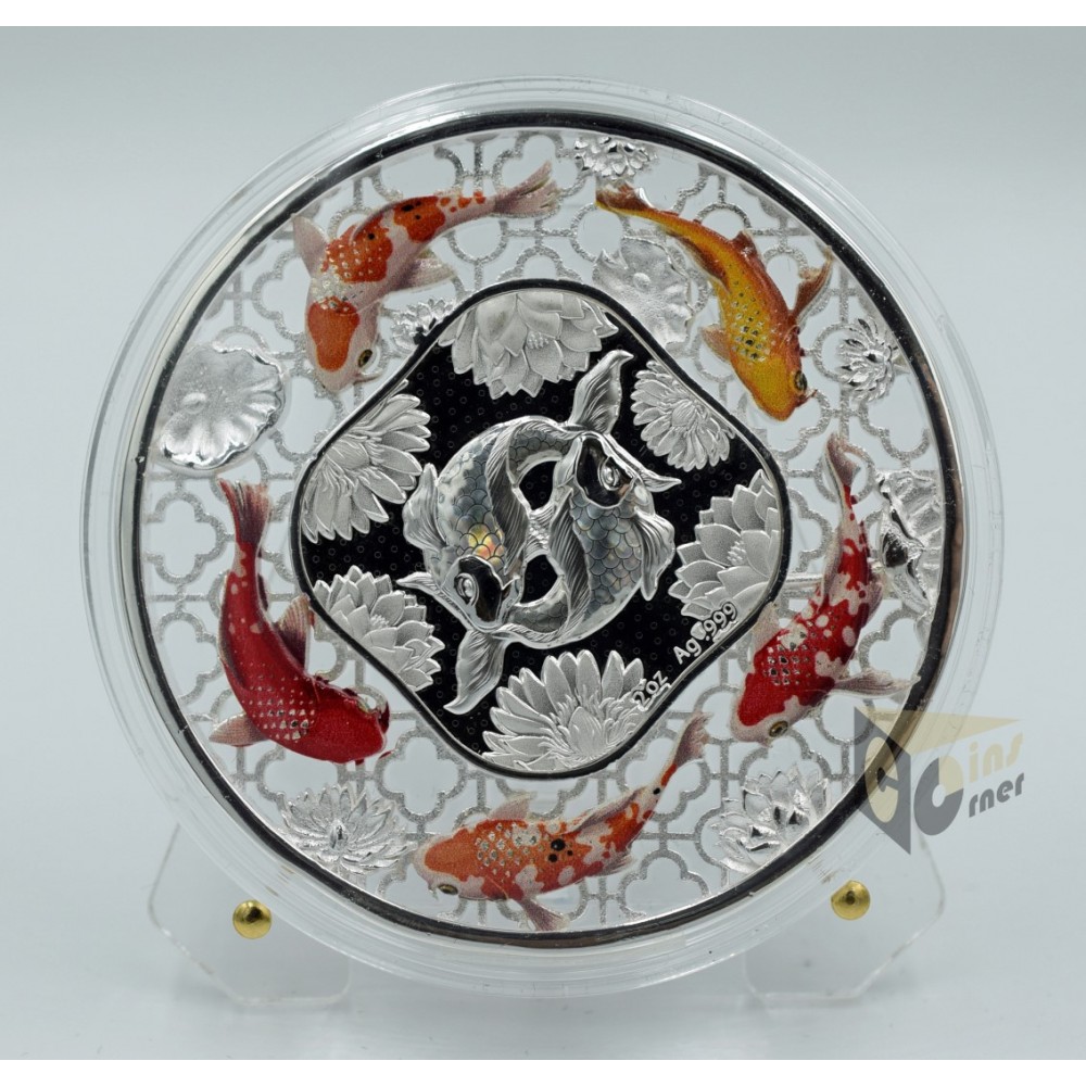 Filigree Koi Fortune 2 Oz- 2023 Solomon Islands